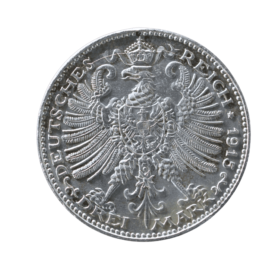 3 марки 1915 — Саксен-Веймар-Ейзенах, Вільгельм Ернст і Карл Август — пам’ятна монета — фото 2