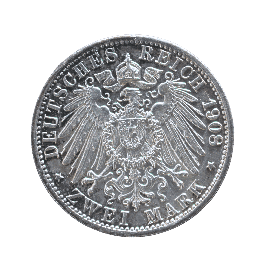 2 марки 1908 — Саксен-Веймар-Ейзенах, 350-річчя Єнського університету — фото 2