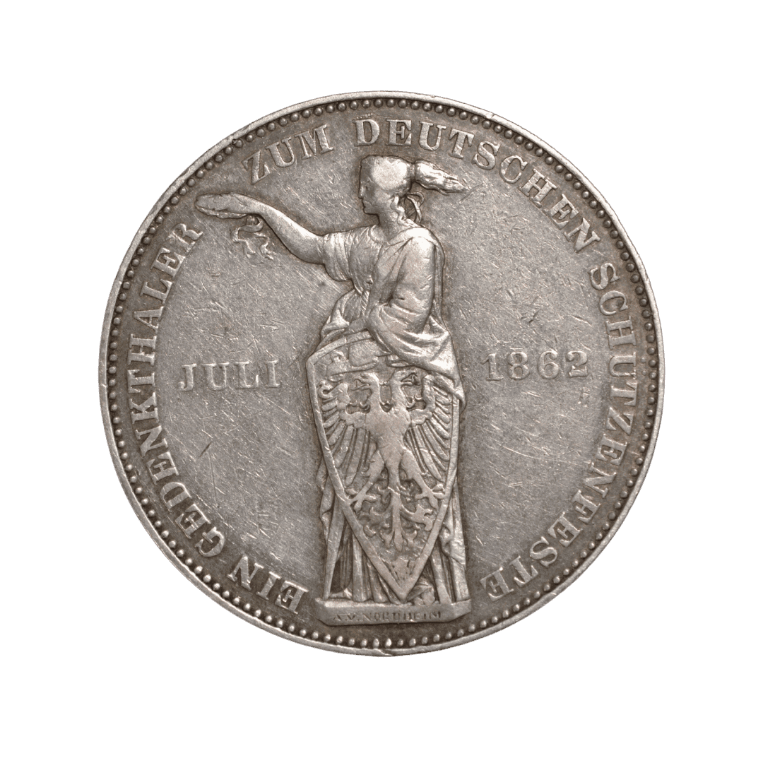 1 ґеденкталер 1862, Вільне місто Франкфурт — Німецьке стрілецьке свято