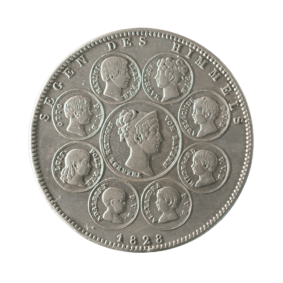 1 Конвенційний талер (Geschichtstaler «Segen des Himmels»), 1828 — фото 2