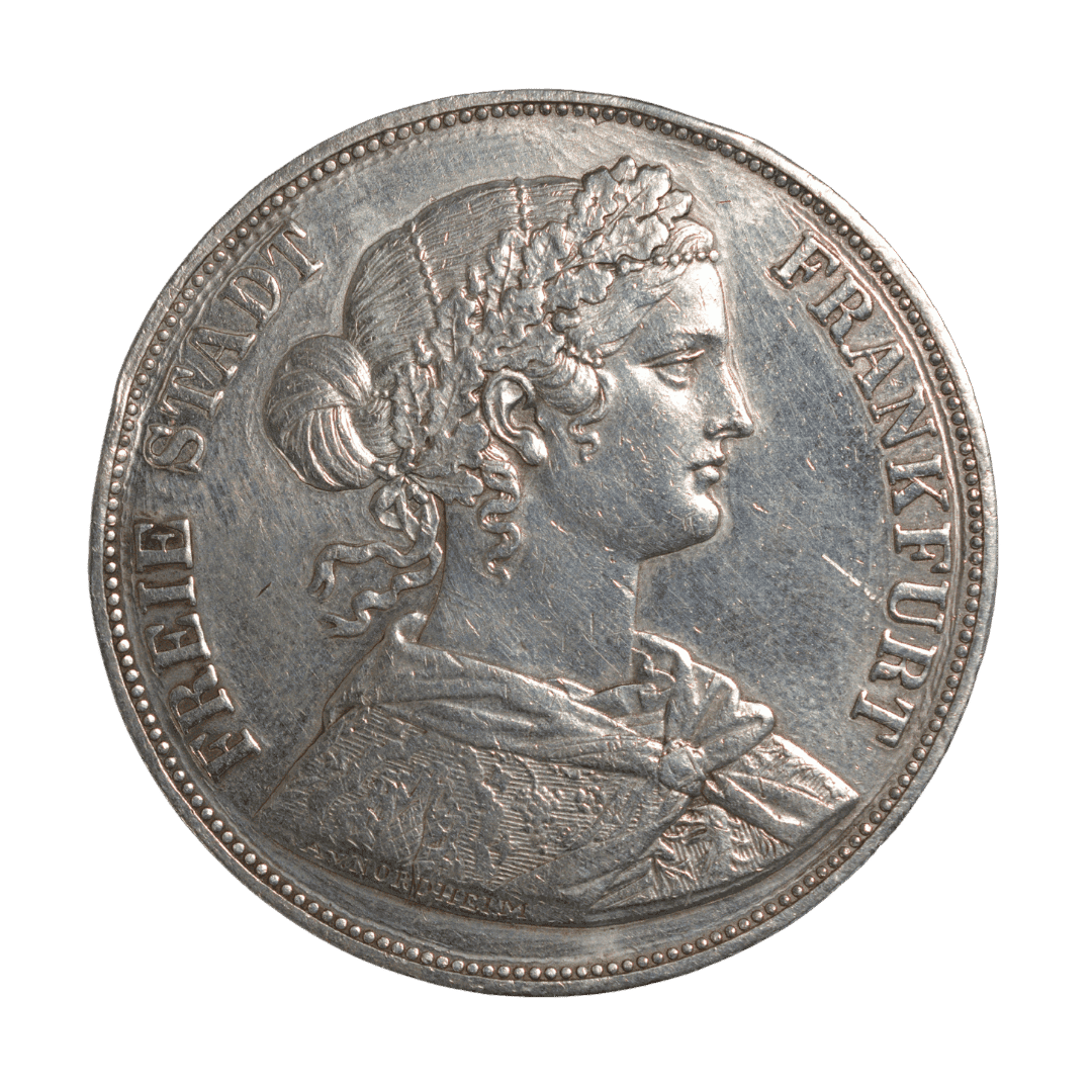 2 ферайнсталери (Doppeltaler), Вільне місто Франкфурт, 1861