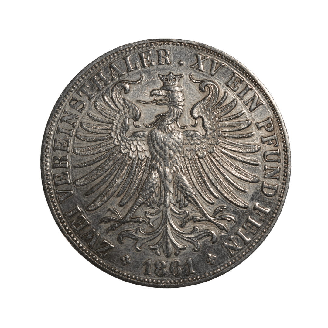 2 ферайнсталери (Doppeltaler), Вільне місто Франкфурт, 1861 — фото 2