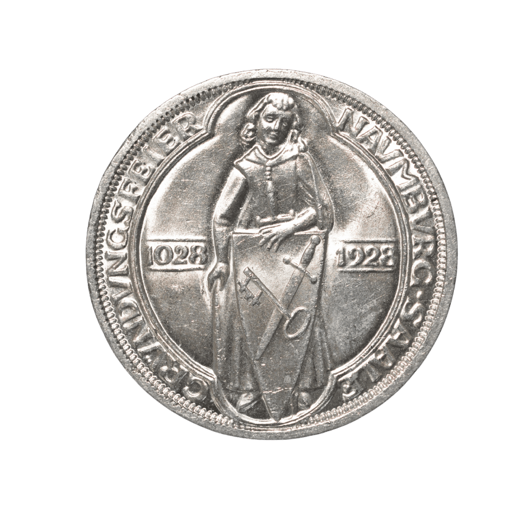 3 рейхсмарки 1928 A «900-річчя заснування Наумбурга», Німеччина