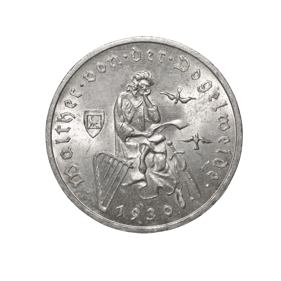 3 рейхсмарки 1930 A «700-річчя смерті Вальтера фон дер Фогельвейде», Німеччина