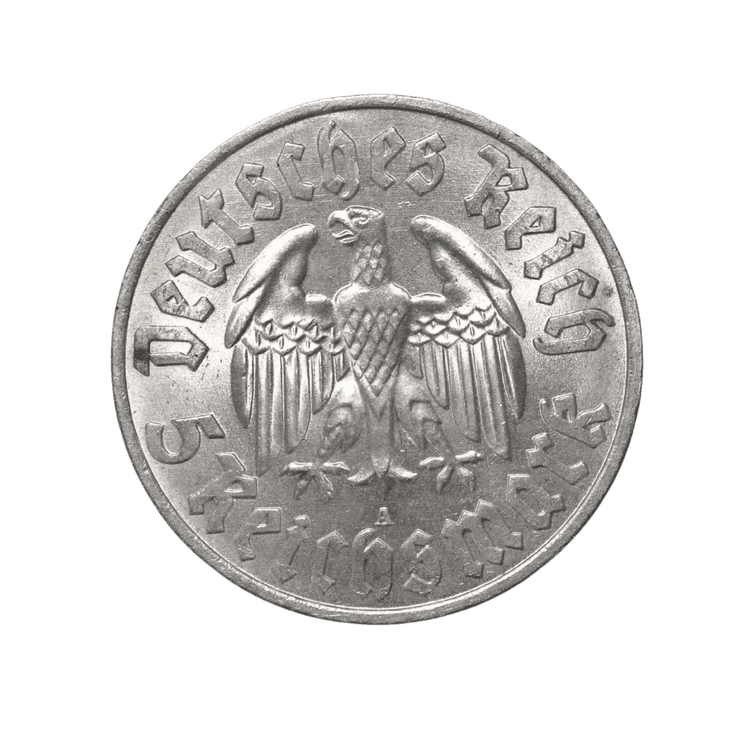 3 рейхсмарки 1933 A «450 років від дня народження Мартіна Лютера», Німеччина — фото 2