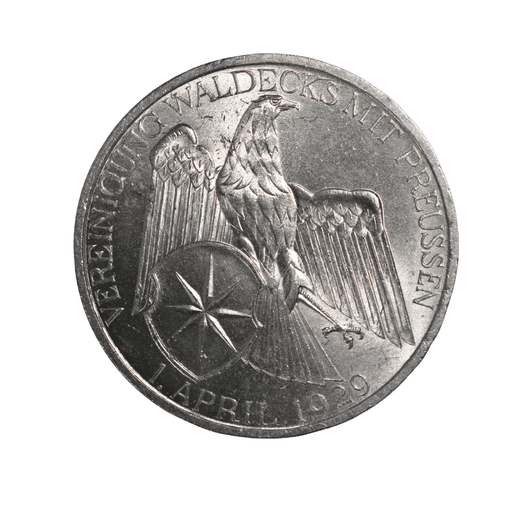 3 рейхсмарки 1929 A «Приєднання Вальдека до Пруссії», Німеччина
