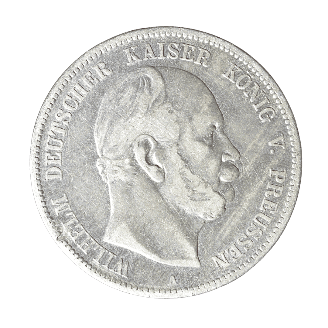 5 марок 1875 A — Вільгельм I, Пруссія