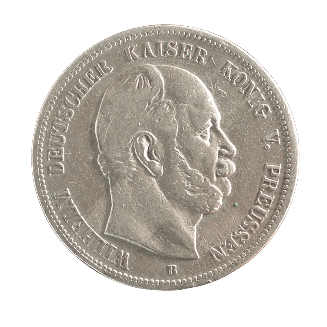 5 марок 1876 B — Вільгельм I, Пруссія