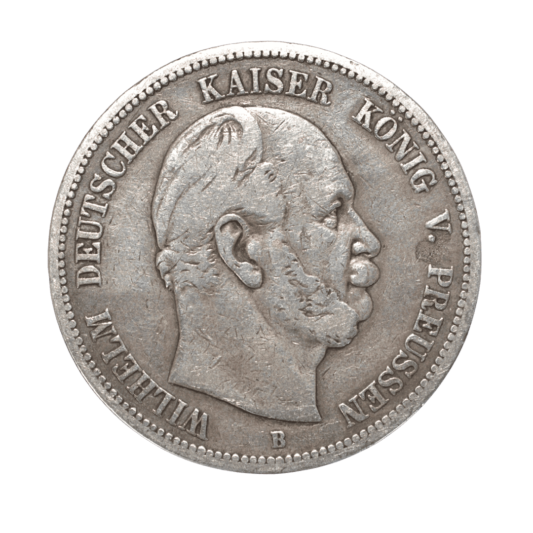 5 марок 1876 B — Вільгельм I, Пруссія
