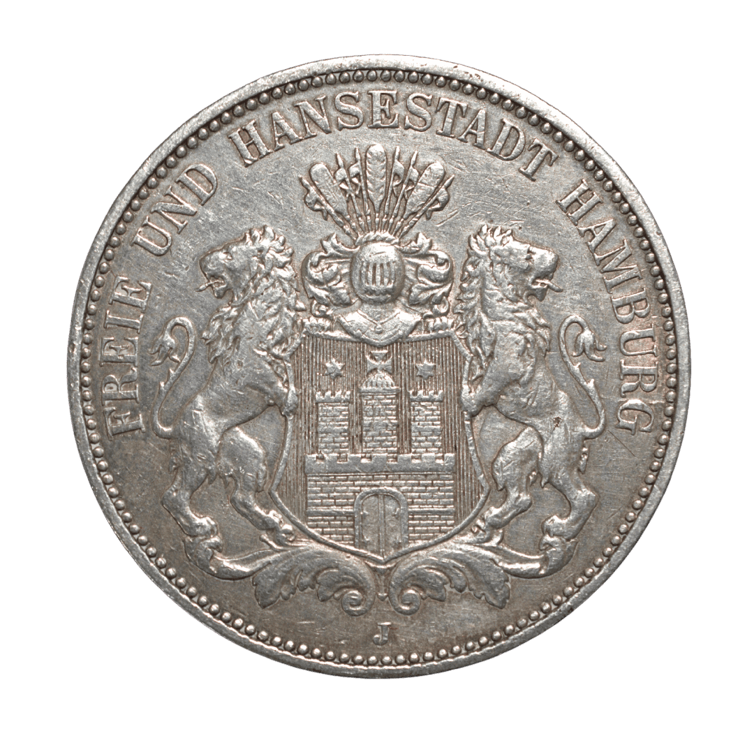 3 марки 1909 J — Вільне та Ганзейське місто Гамбург — фото 2