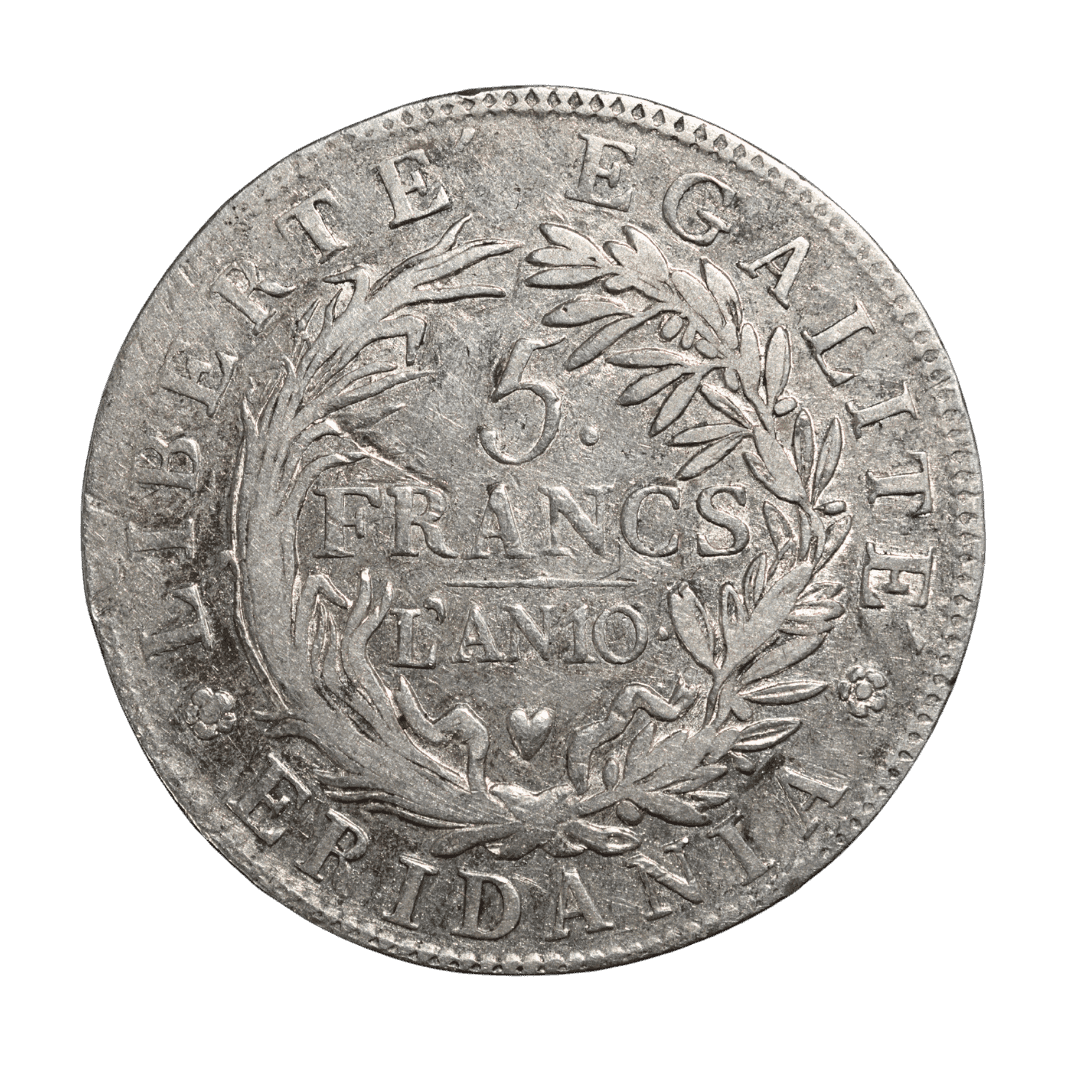 5 франків, An 10 (1801–1802) — Субальпійська республіка — фото 2