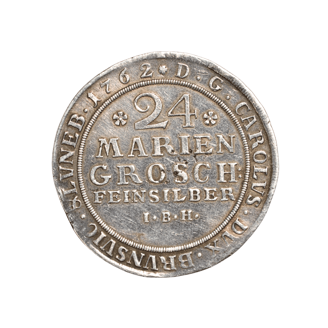24 марієнгрошени (⅔ талера) 1762 IBH — Князівство Брауншвейг-Вольфенбюттель