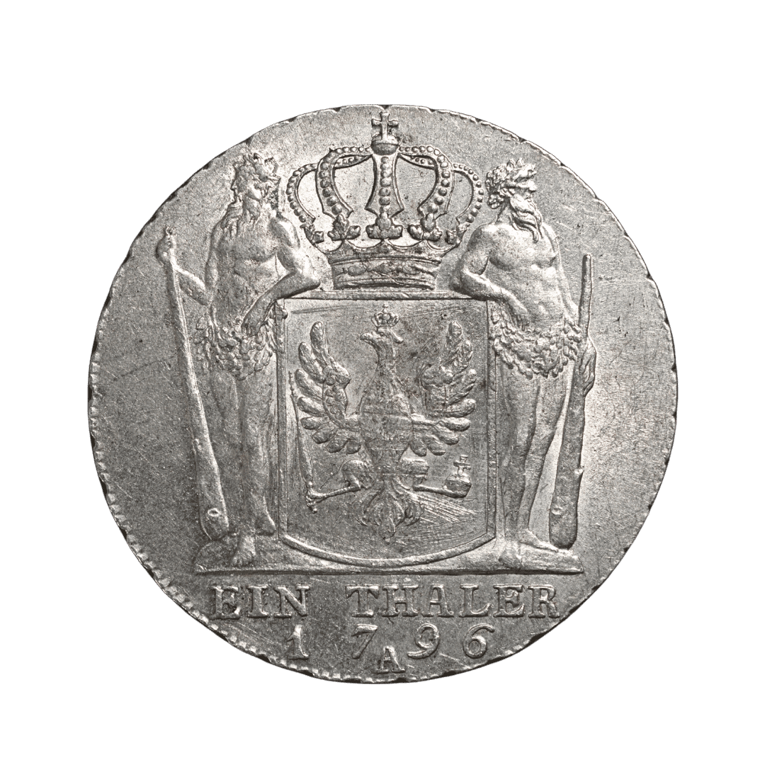 1 Thaler, 1796, Фридрих Вильгельм II. МД — A = Berlin ✅ — фото 2