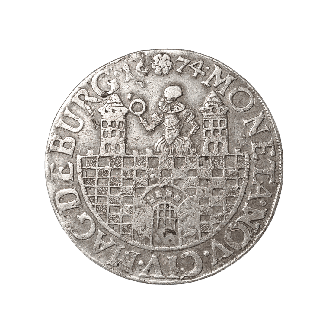 2/3 талера 1674 — Вільне імперське місто Магдебург