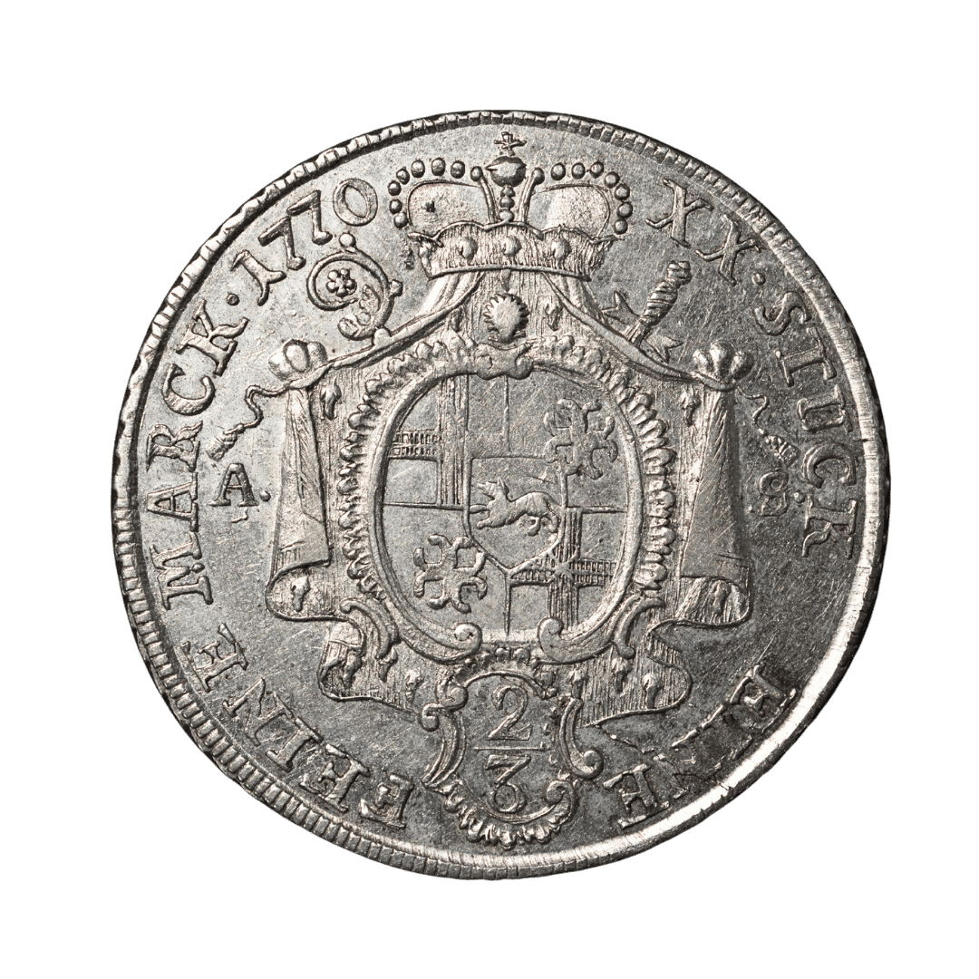 2/3 талера 1770 AS — Вільгельм Антон фон дер Ассебург — фото 2