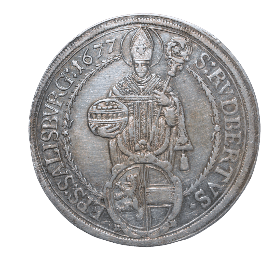 1 Thaler, 1677, Макс Гандольф фон Куэнбург. МД — Salzburg ✅