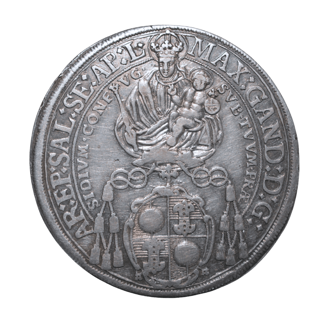 1 Thaler, 1677, Макс Гандольф фон Куэнбург. МД — Salzburg ✅ — фото 2