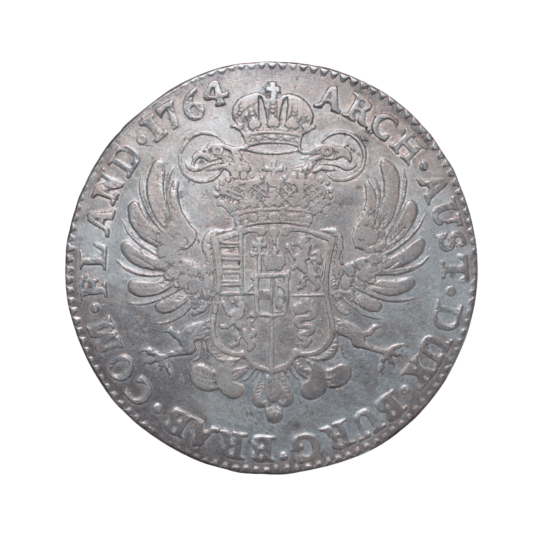 1 Kronenthaler (Couronne), 1764, Мария Терезия. МД — Bruxelles (Брюссель) ✅ — фото 2