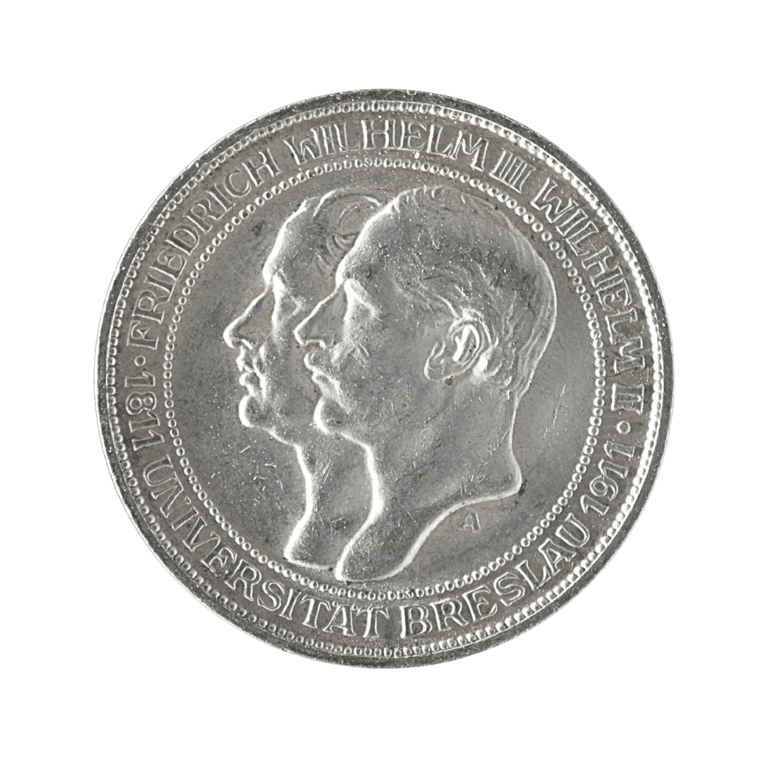 Пруссія — 3 марки 1911 року, 100-річчя Університету Бреслау