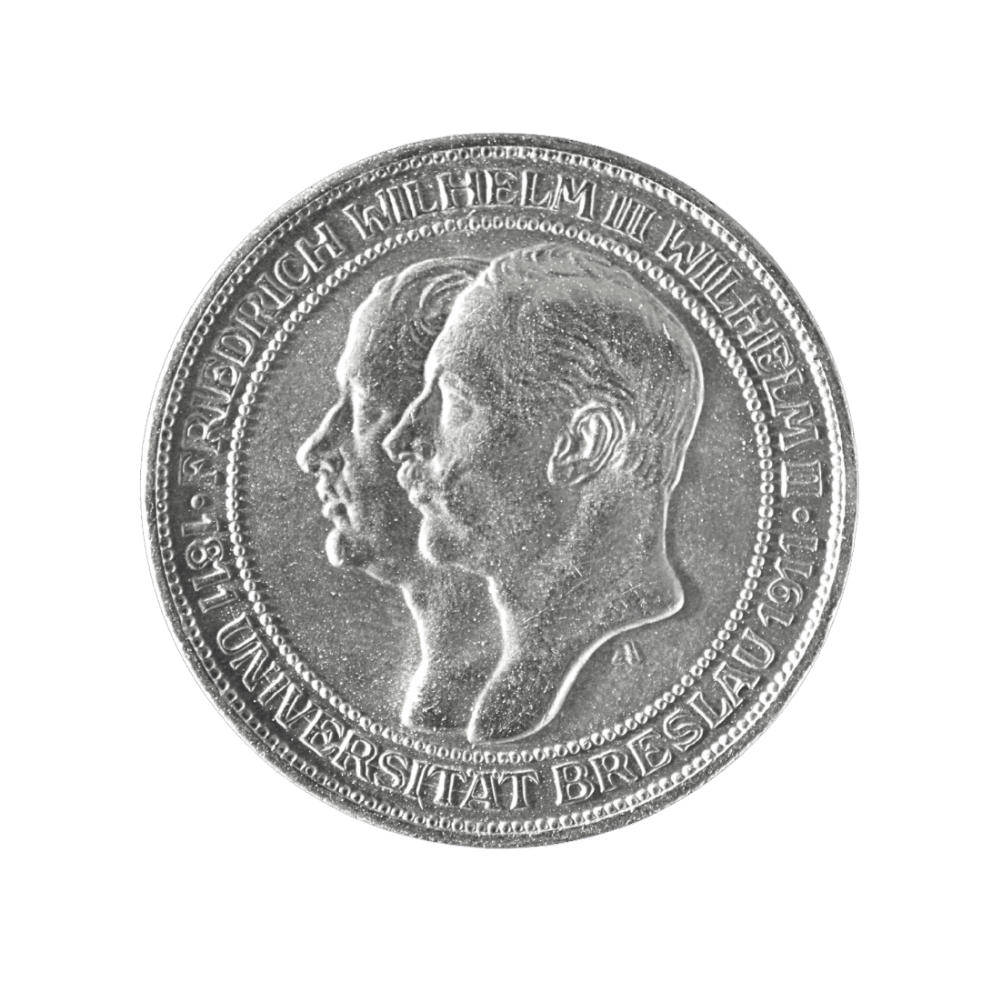 Пруссія — 3 марки 1911 року, 100-річчя Університету Бреслау