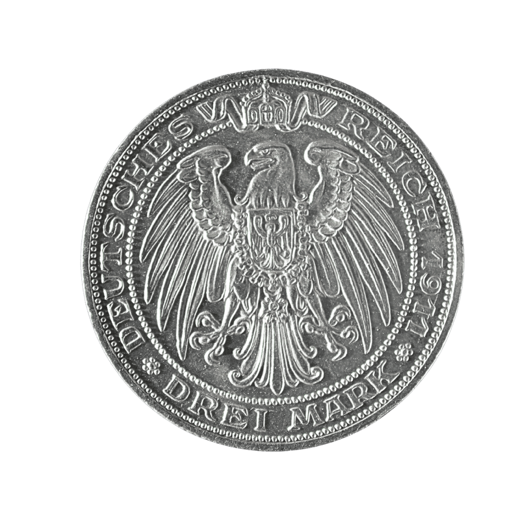Пруссія — 3 марки 1911 року, 100-річчя Університету Бреслау — фото 2
