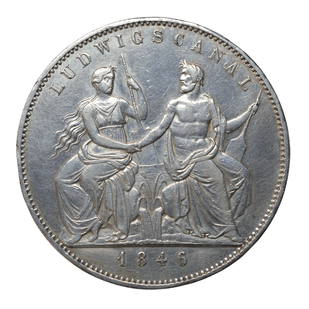 2 талери / 3½ гульдена 1846 «Ludwigskanal» — Королівство Баварія — фото 2