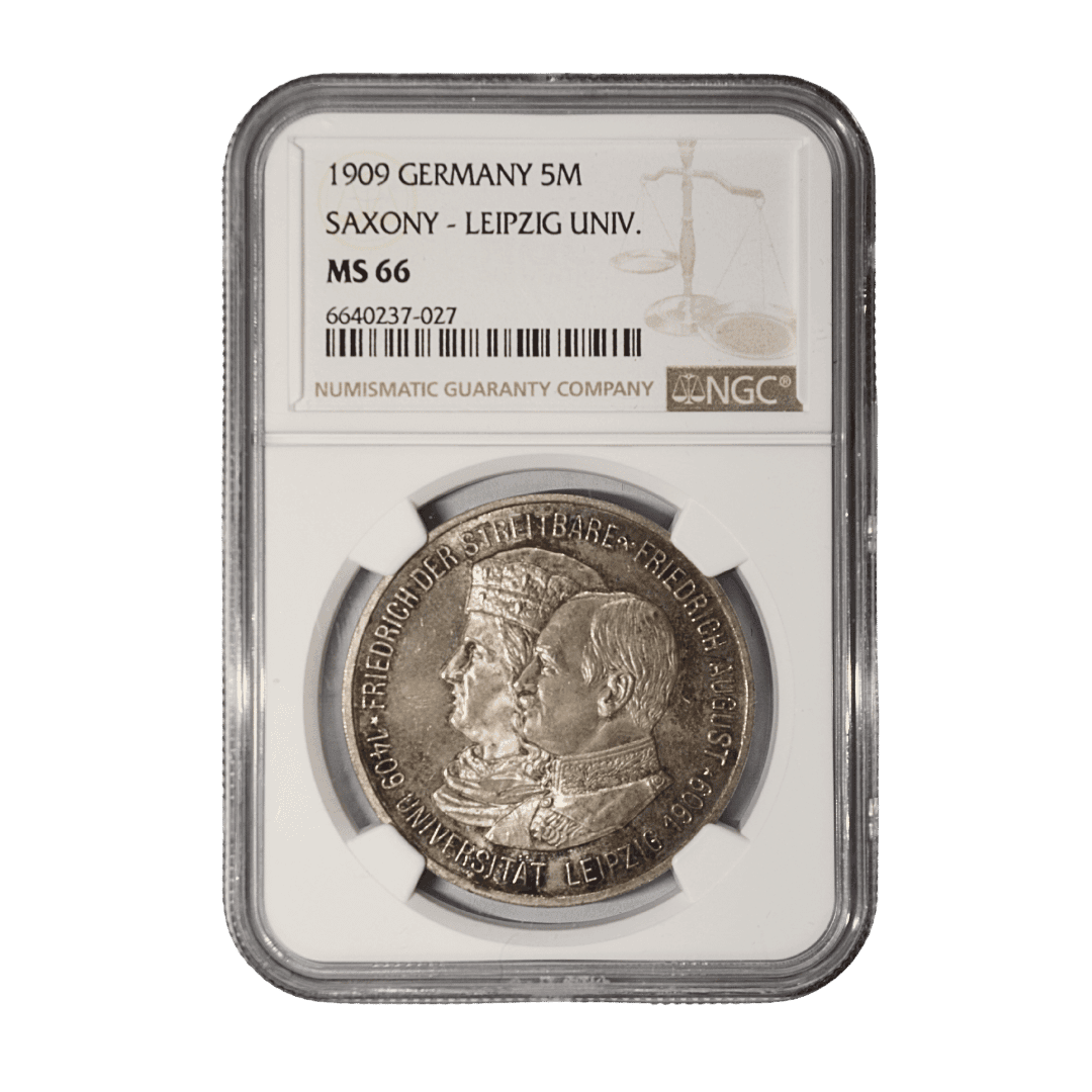 5 марок 1909 — 500-летие Лейпцигского университета